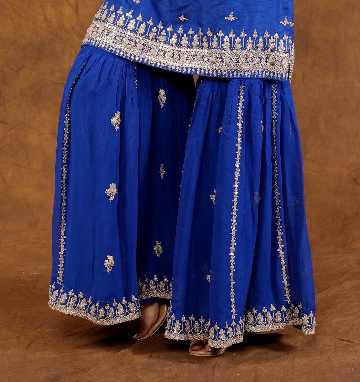 Blue Sharara set