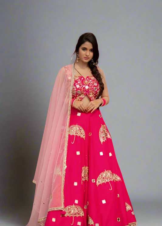 Pink Lehnga set