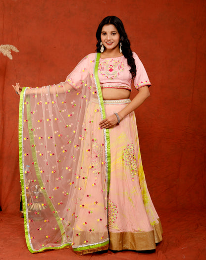 Sanaya Lehnga Set with Embriodery