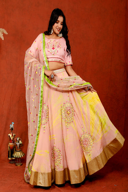 Sanaya Lehnga Set with Embriodery