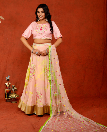 Sanaya Lehnga Set with Embriodery