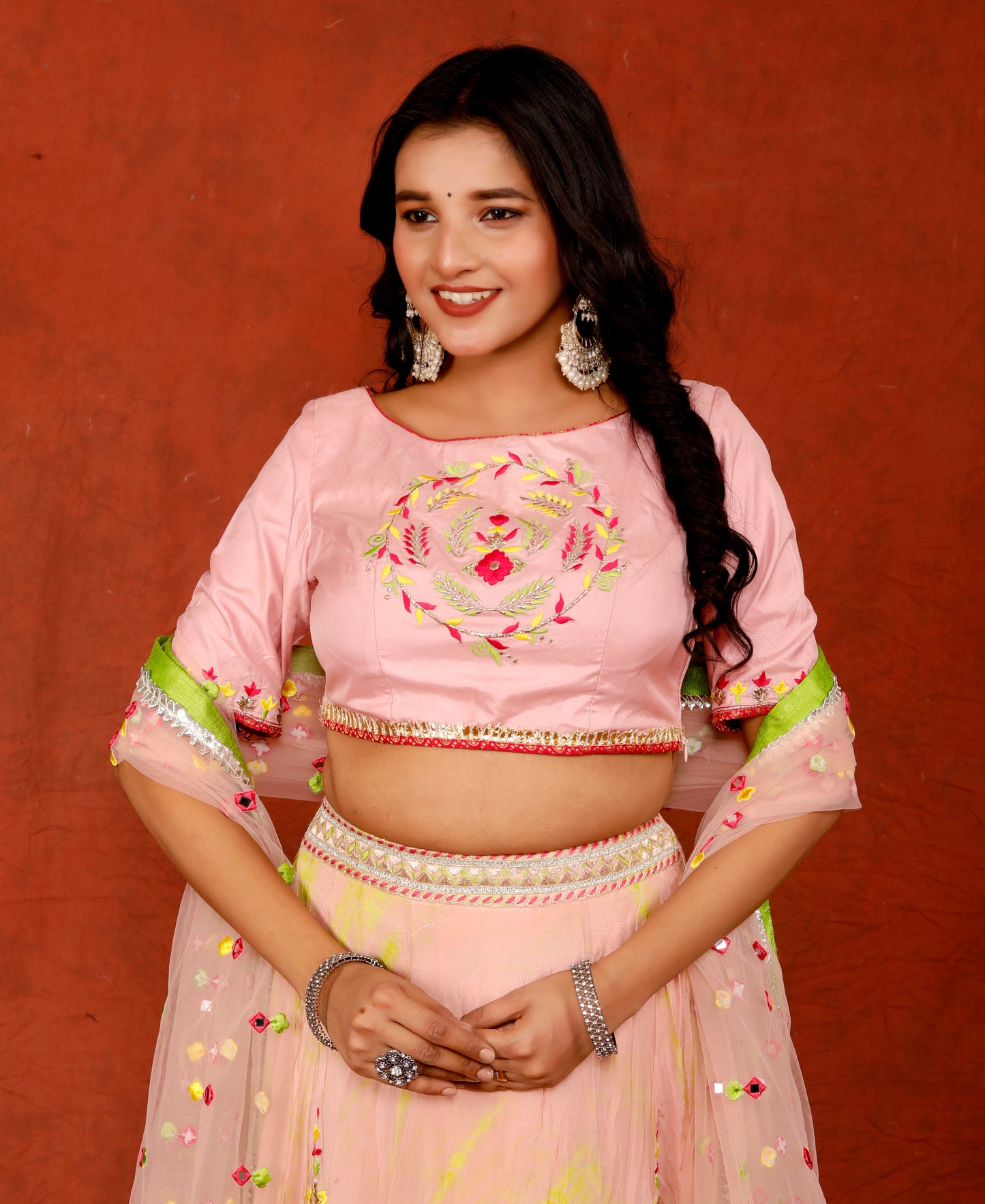 Sanaya Lehnga Set with Embriodery