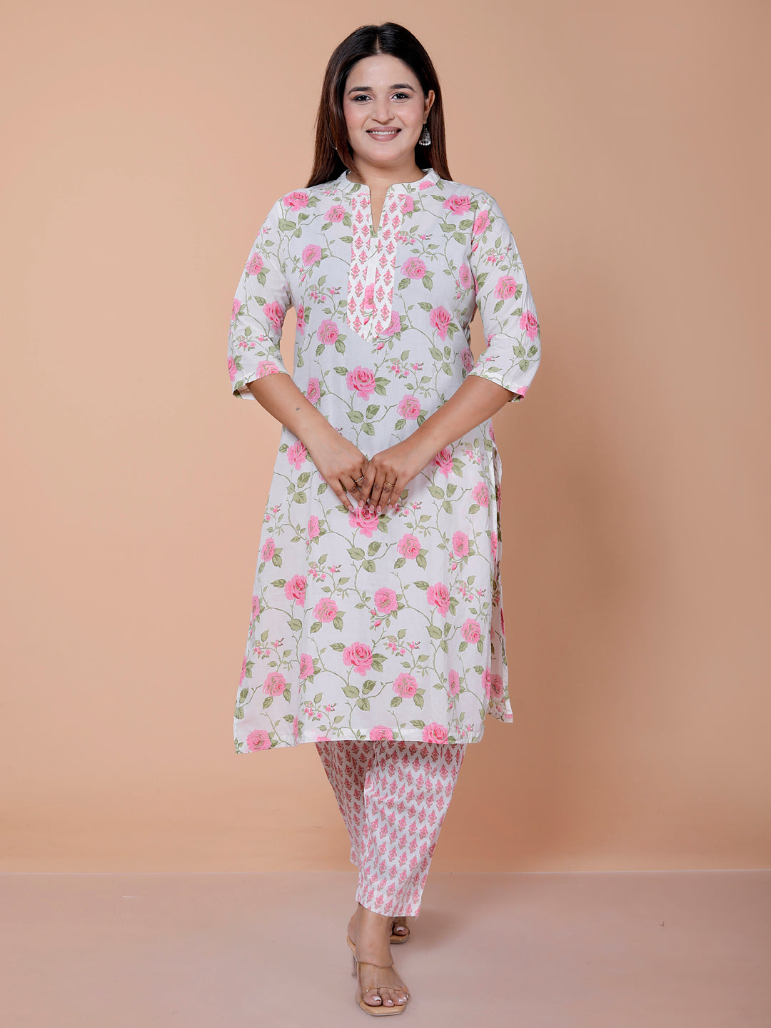 Floral Print Kurta Set