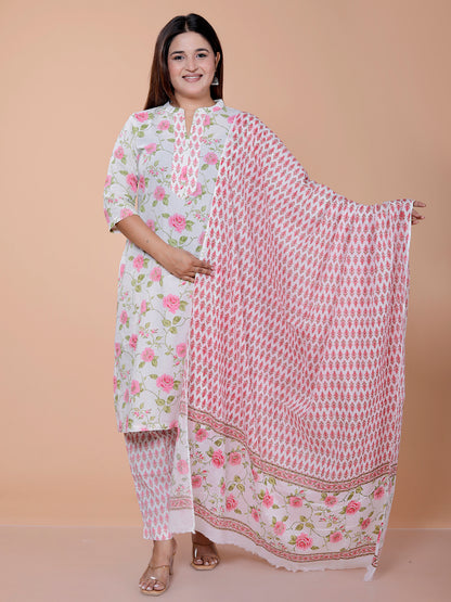 Floral Print Kurta Set