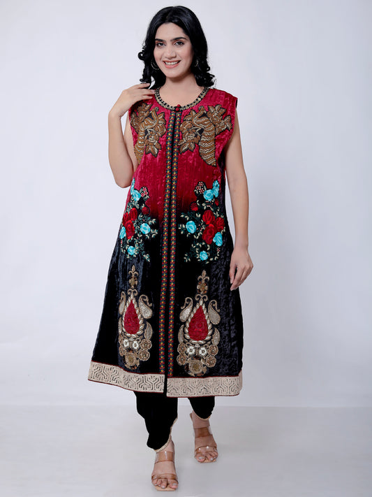 Paisley Embroidery Kurta