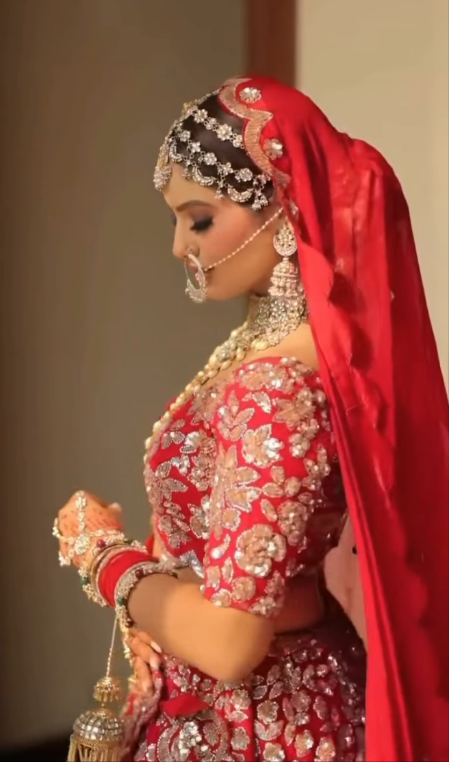 Cherry Red Lehenga