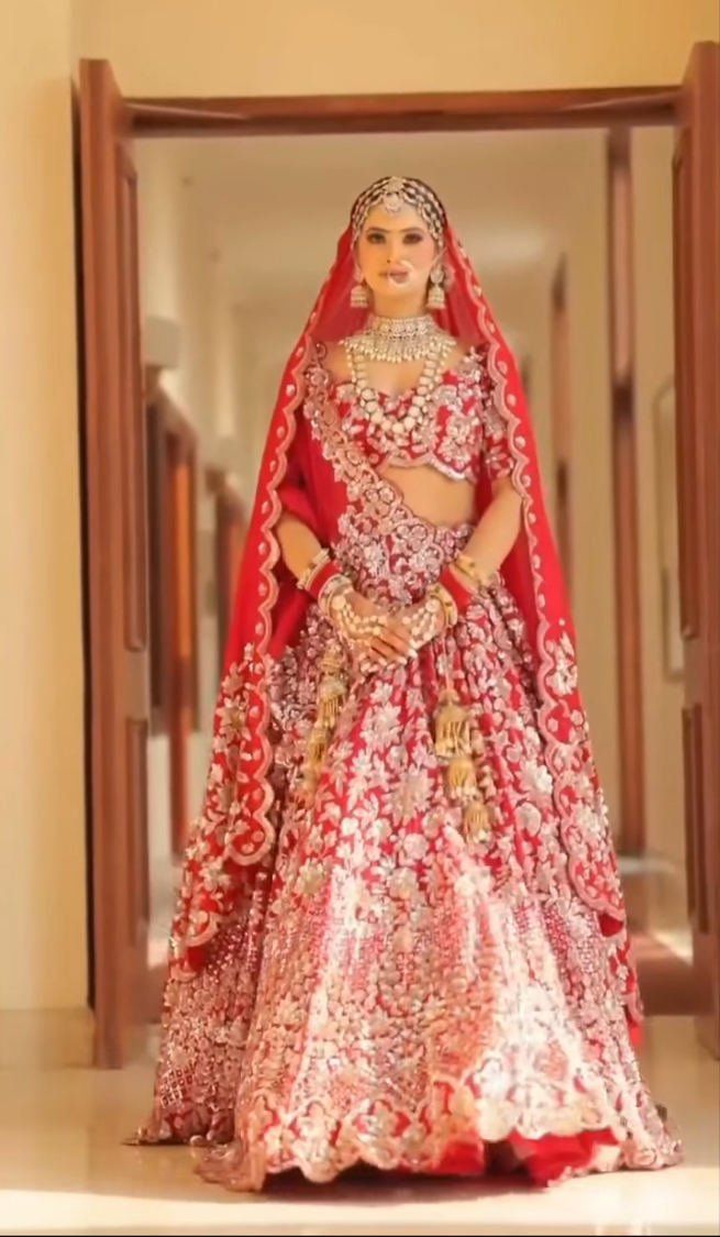 Cherry Red Lehenga