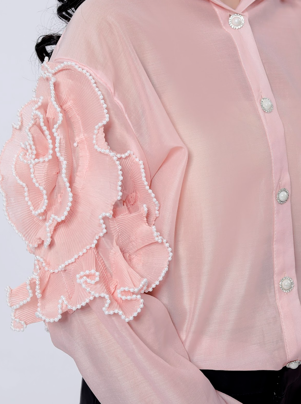 Pearl Ruffle Shirt