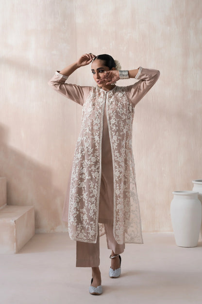 Pakistani formal dress with intricate detailing