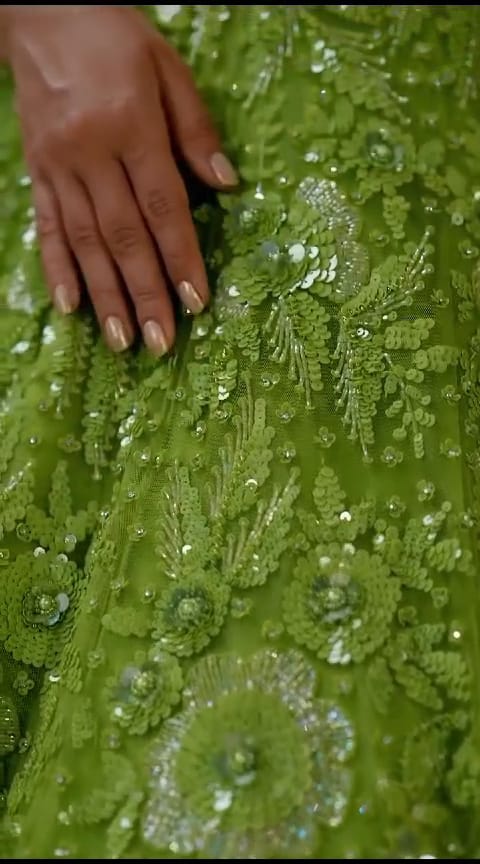 Green Embroidery Lehnga